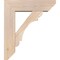 Ekena Millwork Olympic Slat Smooth Bracket w/ Offset Brace, Douglas Fir, 7 1/2"W x 26"D x 30"H BKT0806X26X30OLY06SDF - alternate 4